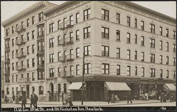 N.W. Cor. 181st St., and St. Nicholas Ave, New York.