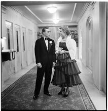 Betsy Von Furstenberg [In a hallway.]