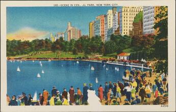 Scene in Central Park, New York City.