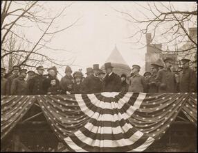 [Al Smith at his first inauguration in Albany.]