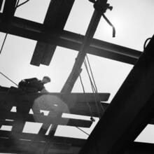 [Construction of the New York World's Fair site.]