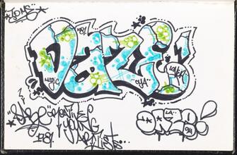 DAZE [Page in Daze's black book.]