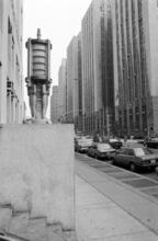 [Health, Hospitals, and Sanitation Departments Building, 125 Worth Street. Detail of Centre Street entrance.]
