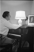Christopher Lynch [Christopher Lynch, Irish tenor, at a piano.]