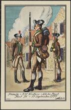 Private - 3rd Yorkers - Ulster Regt. Fort Ti - 17 September 1775.