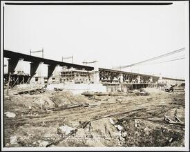 Wards Island - Sewage Disposal Plant. New York City. Pump & Blower House. View Looking Northwest at Southeast Corner