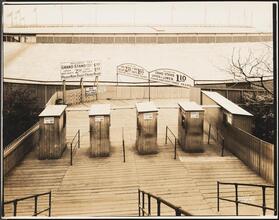 West 155th Street and Eighth Avenue. Polo Grounds. Entrance and ticket booths