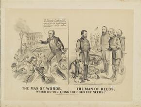 The Man of Words, The Man of Deeds, Which Do You Think the Country Needs?