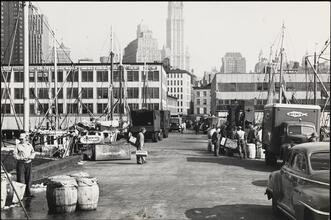 [The Fulton Fish Market Pier.]