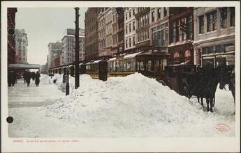 Winter Blockade in New York.
