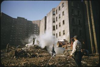 Changing New York [Building being demolished.]