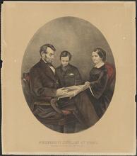 President Lincoln at Home