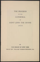 The Progress of the Cathedral of Saint John the Divine