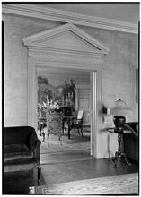 Richard F. Lawrence [residence]. Vista thru living room to dining room.