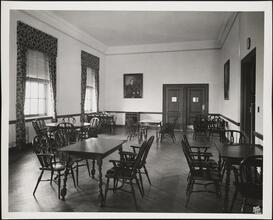 Centre Street and Pearl Street. U.S. Federal Courthouse. Interior, dining room, Room 2803