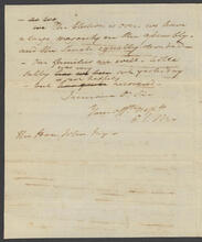 LETTER FROM PETER JAY MUNRO TO JOHN JAY
