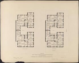 Type of Fifty Foot Corner Tenement House Plan As Adapted To Proposed New Tenement Law Requirements