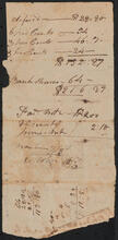 Memorandum for New York by John Peter De Lancey, August 9, 1804