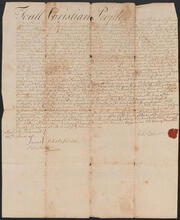 Deed of Nehemiah Palmer to Nehemiah Palmer, Jr., December 24, 1753