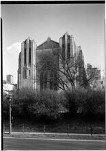 Church of the Heavenly Rest. Exterior over park from below.