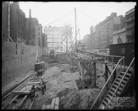 Woolworth Building, Looking West [Construction zone.]