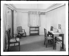 East 16th Street. Washington Irving High School, Domestic Science Class, living room.