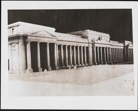 [Architectural model of the 7th Avenue entrance of Pennsylvania Station.]