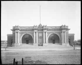 East 23rd Street and First Avenue. Public Baths, façade.
