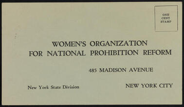 Women's Organization for National Prohibition Reform