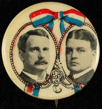 [Unidentified campaign button.]