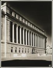 535 West 114th Street. Columbia University Library. View along front facade