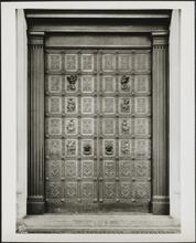 New York University. University Heights campus. Library doors, Stanford White memorial