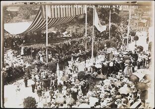 [Reviewing 4th of July Parade.]