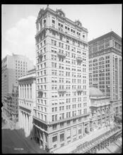 Broadway at the corner of Cedar Street. American Exchange National Bank Foundation Co.