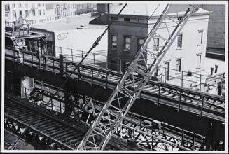 [Removal of sections of rail from the express track.]