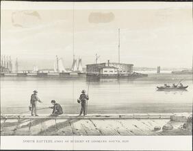 North Battery, Foot of Hubert St. Looking South, 1820