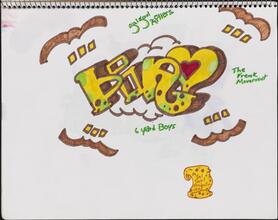 [Page in Daze's sketchbook.]