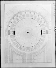 Joseph Pulitzer Fountain competition. Rendered plan, 1/4" = 1'.