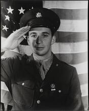 Private Alan Manson as a Sergeant.