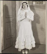[Lucy Levine as a bride.]