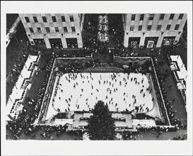 [Ice skating rink at Rockefeller Center.]