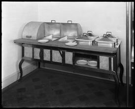 42nd Street. Consolidated Gas Company, 42nd Street showrooms, steam table for a small restaurant.