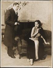 [Lucy Levine and actor, possibly Aaron Lebedeff, in an unidentified production.]