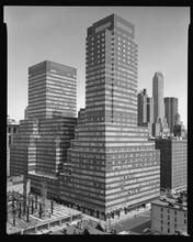 750 3rd Avenue from 46th to 47th Street, west side. [Building, view to show windows].