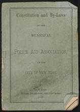 Constitution and By-Laws of the Municipal Police Aid Association of the City of New York