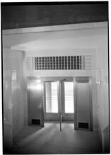 Equitable Trust Co. Grills over door detail.