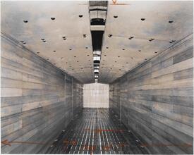[Interior of a refrigerator railroad car.]