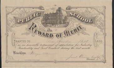 [Testimonial to industry, punctuality and good conduct.]