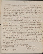 Letter from John Jay to Peter Jay Munro, March 30, 1803