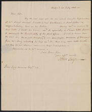 Letter from John Jay to Peter Jay Munro, July 20, 1803